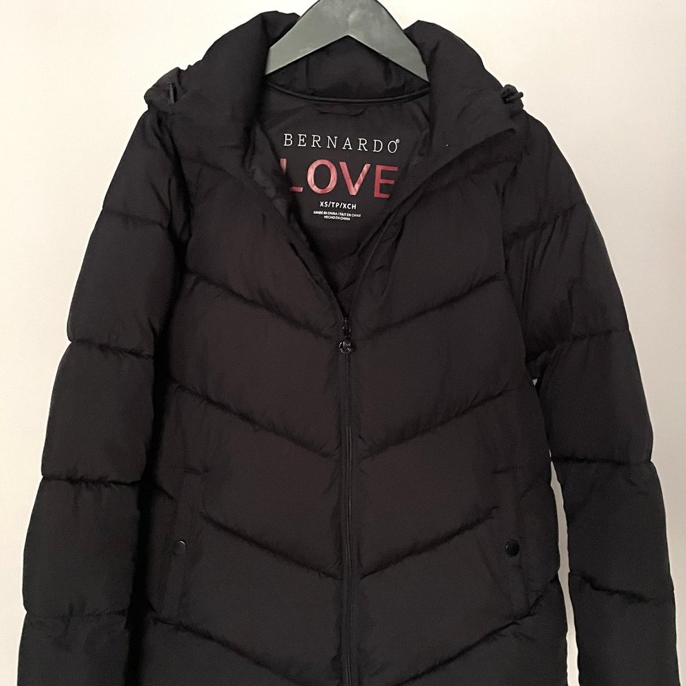 Bernardo Love Full Circle Women’s Black Puffer Jacket Size XS